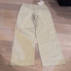 A NEW DAY STRETCH WOMENS TAN STRAIGHT HIGH RISE KHAKI CHINO PANTS NEW 4R